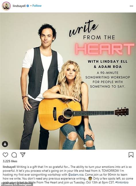 Lindsay Ell confirms shes dating artist and poet Adam Roa